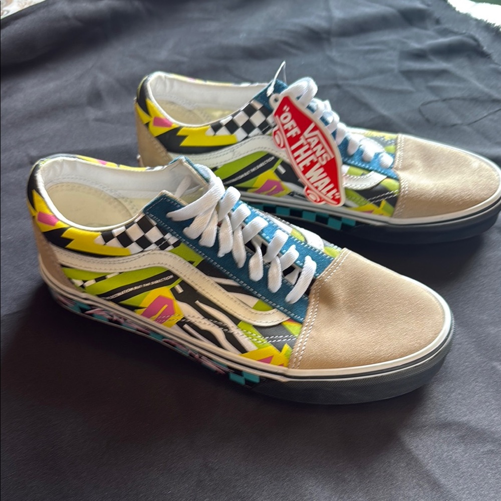 NWT- Vans Multicolor Graphic Sneakers